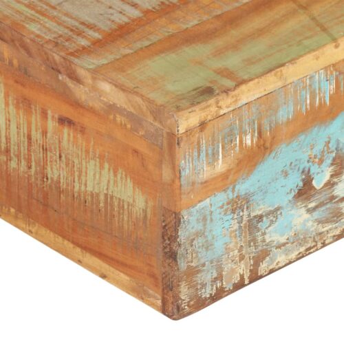 Coffee Table 80x80x28cm Solid Reclaimed Wood - Image 3