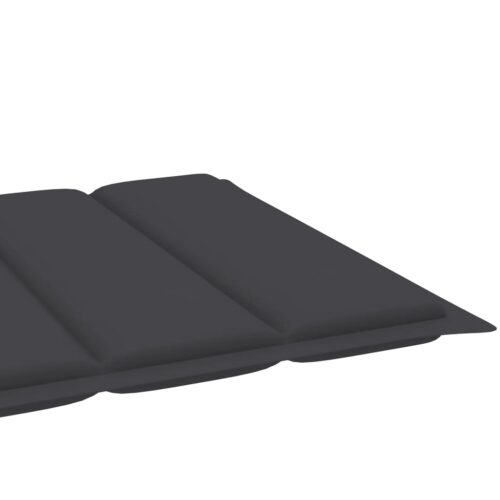 Sun Loungers 2pcs with Anthracite Cushion Solid Teak Wood - Image 10