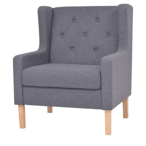 Armchair Grey Fabric - Image 8