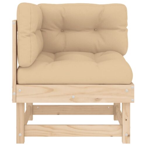 Corner Sofas with Cushions 2pcs Solid Wood Pine - Image 5