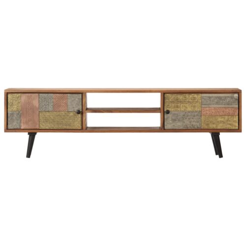 TV Cabinet 140x30x40cm Solid Acacia Wood - Image 2