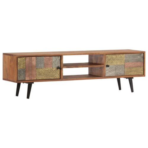 TV Cabinet 140x30x40cm Solid Acacia Wood - Image 9