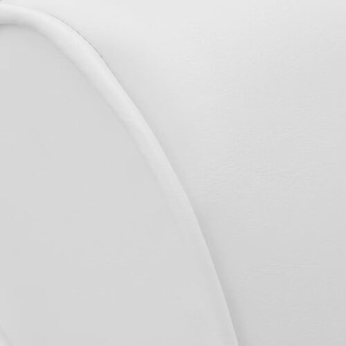 Chaise Longue White Faux Leather - Image 4