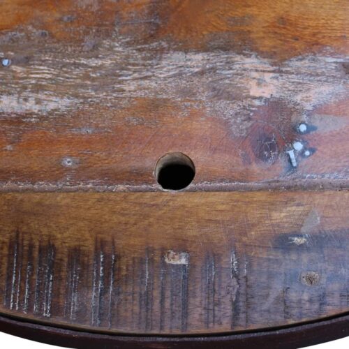 Two-Piece Bowl Shaped Coffee Table Set Solid Reclaimed Wood - Image 7