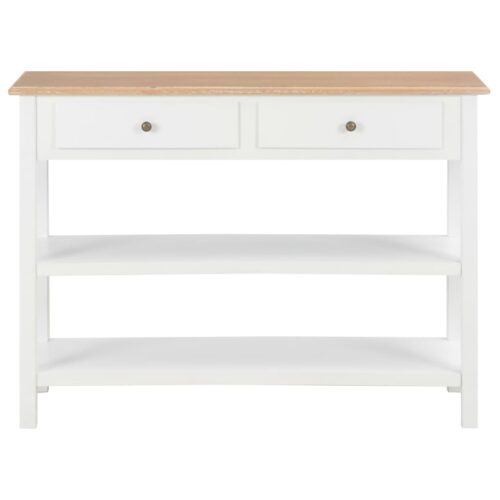 Sideboard White 110x35x80cm MDF - Image 3