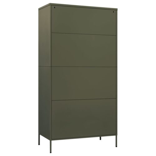 Wardrobe Olive Green 90x50x180cm Steel - Image 5