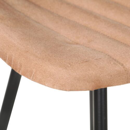 Bar Stools 4pcs Brown Real Leather - Image 6