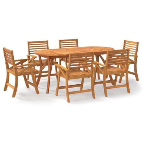 7-Piece Garden Dining Set Wood Timber Outdoor Patio Furniture Acacia