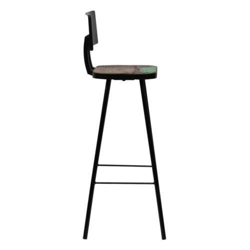 Bar Chairs 4pcs Solid Reclaimed Wood - Image 3