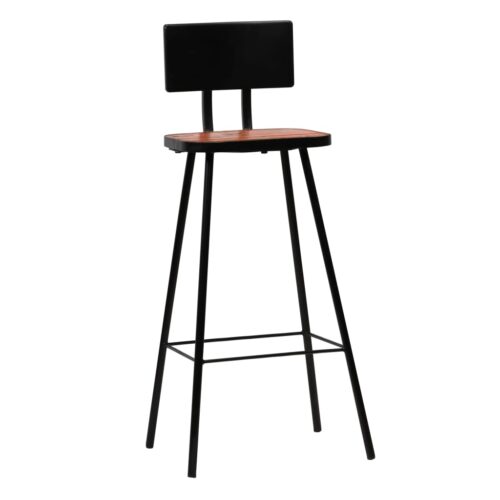 Bar Chairs 4pcs Solid Reclaimed Wood - Image 11