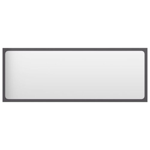 Bathroom Furniture Set High Gloss Grey Engineered Wood - Image 11