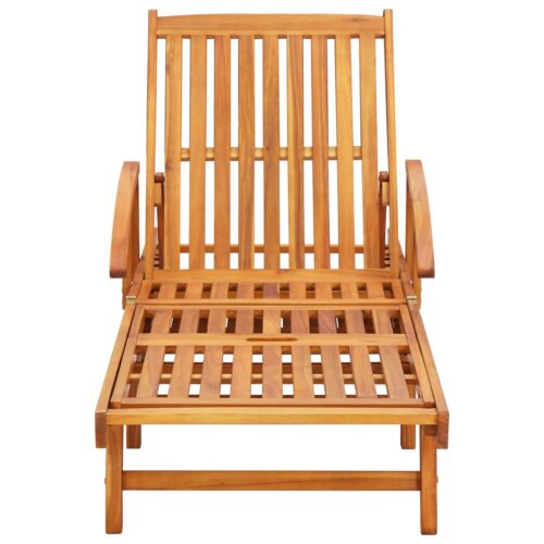 Sun Loungers 2pcs with Cushions Solid Wood Acacia - Image 3
