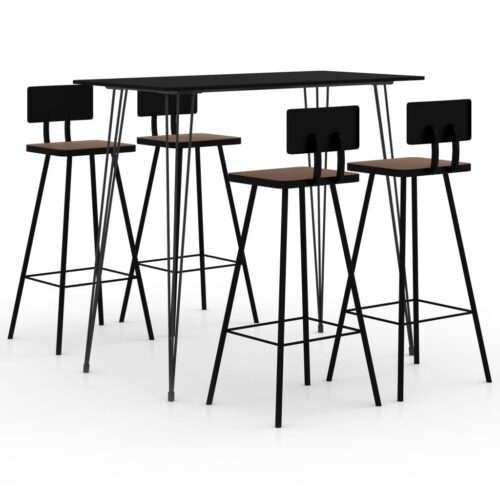 5-Piece Bar Set Black - Image 12