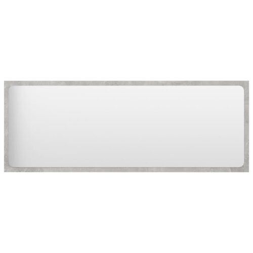 Bathroom Mirror Concrete Grey 100x1.5x37cm Engineered Wood - Image 2