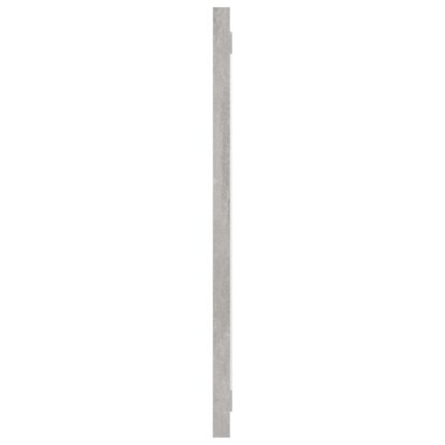 Bathroom Mirror Concrete Grey 100x1.5x37cm Engineered Wood - Image 4