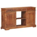 Sideboard 135x35x75cm Solid Acacia Wood
