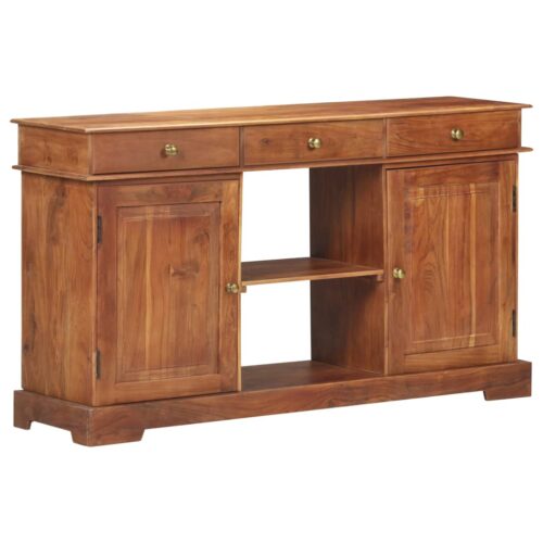 Sideboard 135x35x75cm Solid Acacia Wood - Image 8