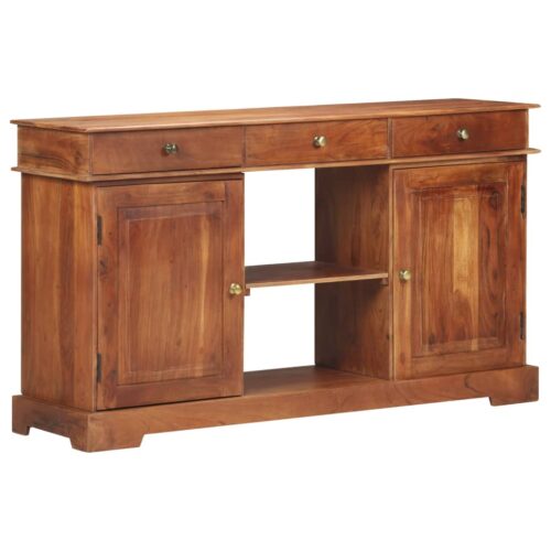 Sideboard 135x35x75cm Solid Acacia Wood - Image 9