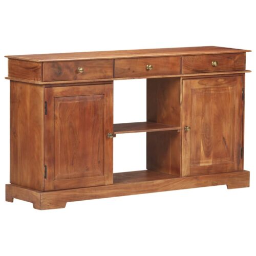 Sideboard 135x35x75cm Solid Acacia Wood - Image 10