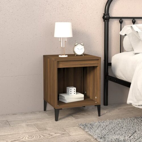 Bedside Cabinet Brown Oak 40x35x50cm - Image 9