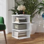Side Cabinet White 35x35x55cm Engineered Wood