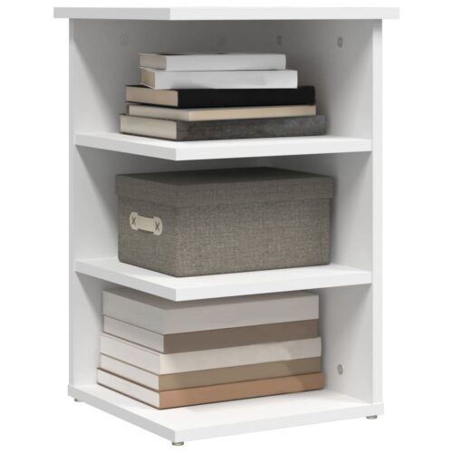 Side Cabinet White 35x35x55cm Engineered Wood - Image 4