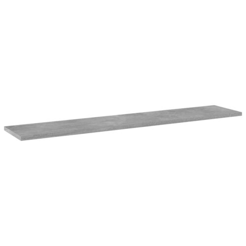 Bookshelf Boards 4pcs Concrete Grey 100x20x1.5cm Engineered Wood - Image 2