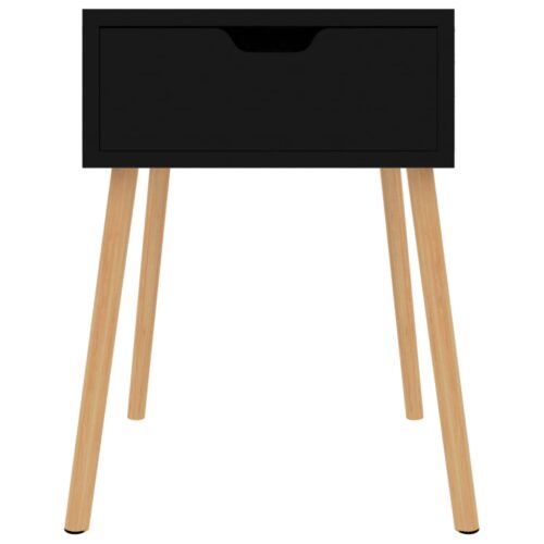 Bedside Cabinet High Gloss Black 40x40x56cm Engineered Wood - Image 3
