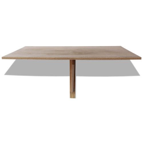 Folding Wall Table Wooden Oak Portable Display Rack Shelf Laptop Desk 100x60cm - Image 3