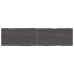 Table Top Dark Brown 160x40x(2-4)cm Treated Solid Wood DIY Desk Panel Board