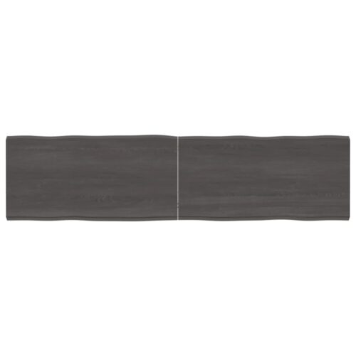 Table Top Dark Brown 160x40x(2-4)cm Treated Solid Wood DIY Desk Panel Board