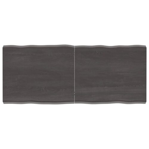 Table Top Dark Brown 120x50x(2-6)cm Treated Solid Wood DIY Desk Panel Board - Image 9