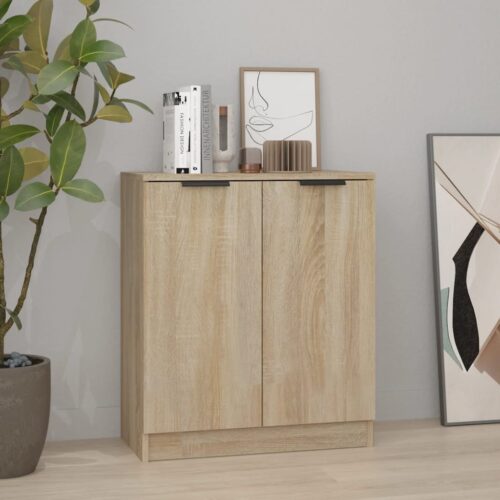 Sideboard Sonoma Oak 60x30x70cm Engineered Wood - Image 9