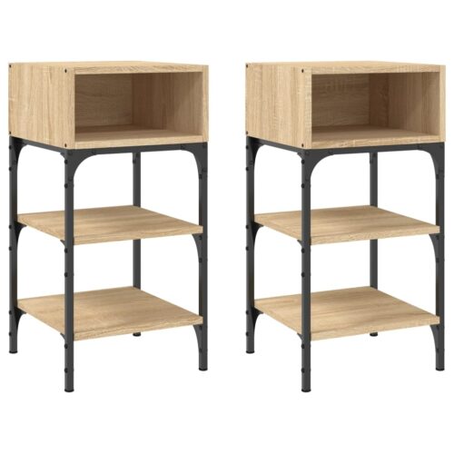 Bedside Tables 2pcs Sonoma Oak 35x34.5x70cm Engineered Wood