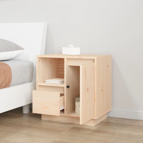 2x Bedside Tables Drawers Storage Side Lamp Cabinets Nightstand Solid Pine Wood - Image 4