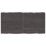 Table Top Dark Brown 120x60x(2-6)cm Treated Solid Wood DIY Desk Panel Board