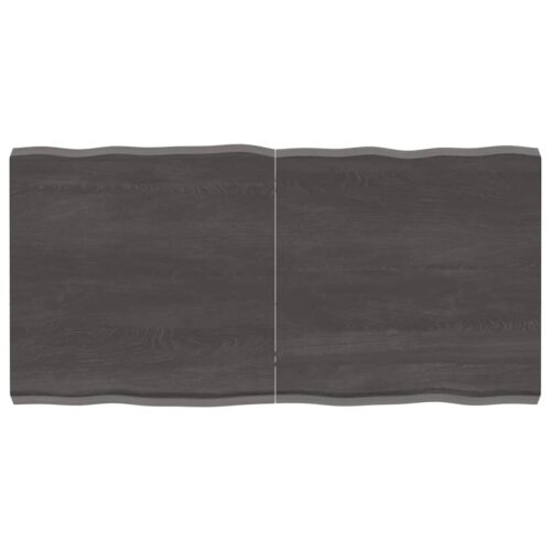 Table Top Dark Brown 120x60x(2-6)cm Treated Solid Wood DIY Desk Panel Board - Image 9