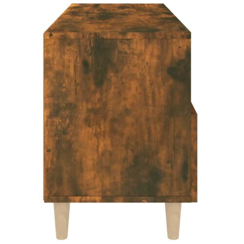 TV Cabinet Smoked Oak 80x36x50cm Engineered Wood - Image 8