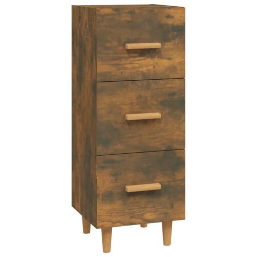 Sideboard Smoked Oak 34.5x34x90cm Engineered Wood - Image 2