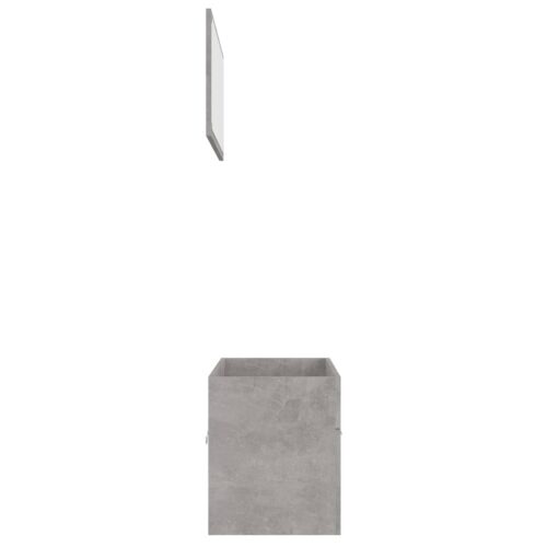 2-Piece Bathroom Furniture Set Concrete Grey Engineered Wood - Image 7