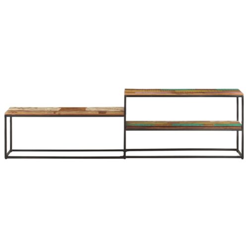 TV Cabinet 180x30x50cm Solid Reclaimed Wood - Image 2