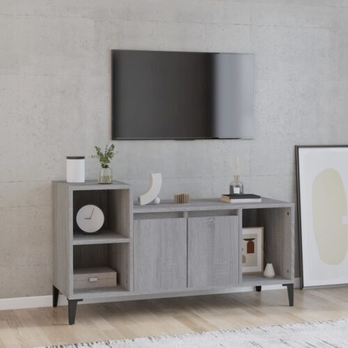 TV Cabinet Grey Sonoma 100x35x55cm Engineered Wood - Image 12