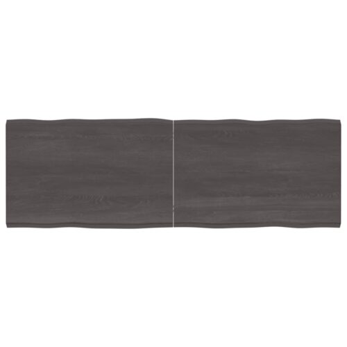 Table Top Dark Brown 180x60x(2-4)cm Treated Solid Wood DIY Desk Panel Board - Image 9