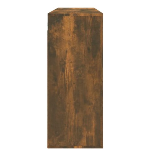 Wall Cabinet Smoked Oak 80x33x80cm Engineered Wood - Image 5