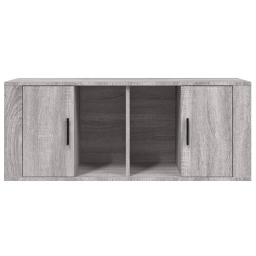 TV Cabinet Grey Sonoma 100x35x40cm Engineered Wood - Image 6