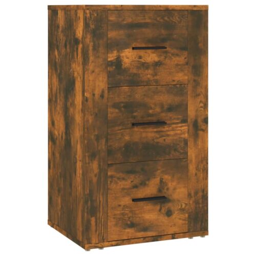 Sideboard Smoked Oak 40x33x70cm Engineered Wood - Image 2