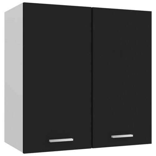 Hanging Cabinet Black 60x31x60cm Engineered Wood - Image 10