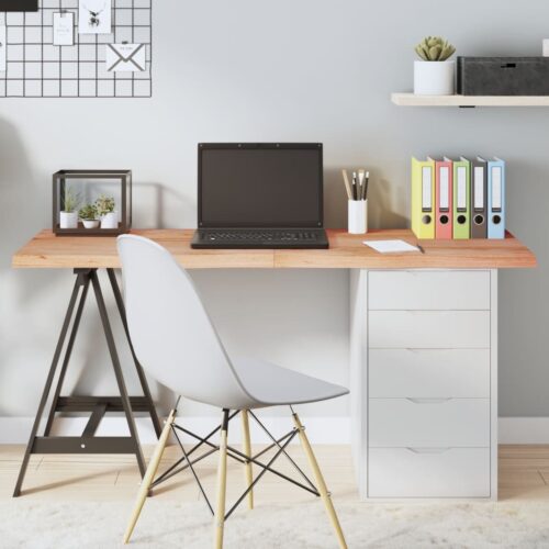 Table Top Light Brown 140x60x4cm Treated Solid Wood Oak DIY Desk Panel Board - Image 10