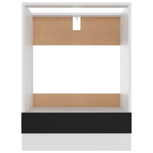 Oven Cabinet Black 60x46x81.5cm Engineered Wood - Image 6