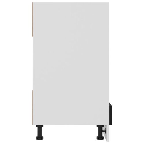 Oven Cabinet Black 60x46x81.5cm Engineered Wood - Image 7